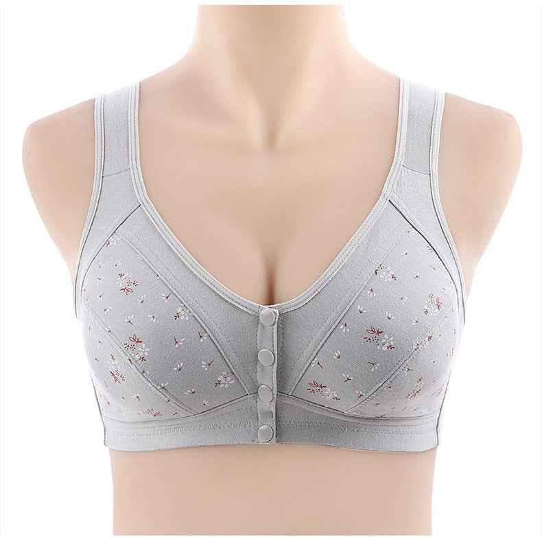 Middle-aged and elderly women's vest-style bras