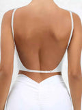 Women's U Backless Push-up Bra with Adjustable Straps
