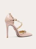 Rivet nude high heels