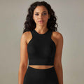 Seamless High Waist Yoga Set with Bra, Vest, and Pants