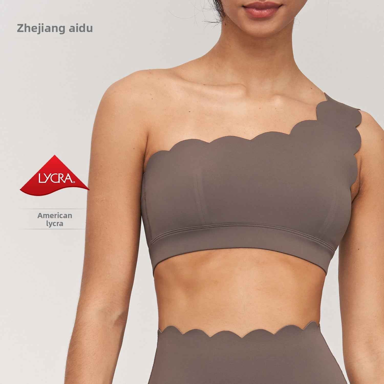 Shockproof push up yoga bra hem widened beauty back