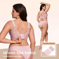 Backless Wide-Strap Bra – Wire-Free Lift for Large Bust