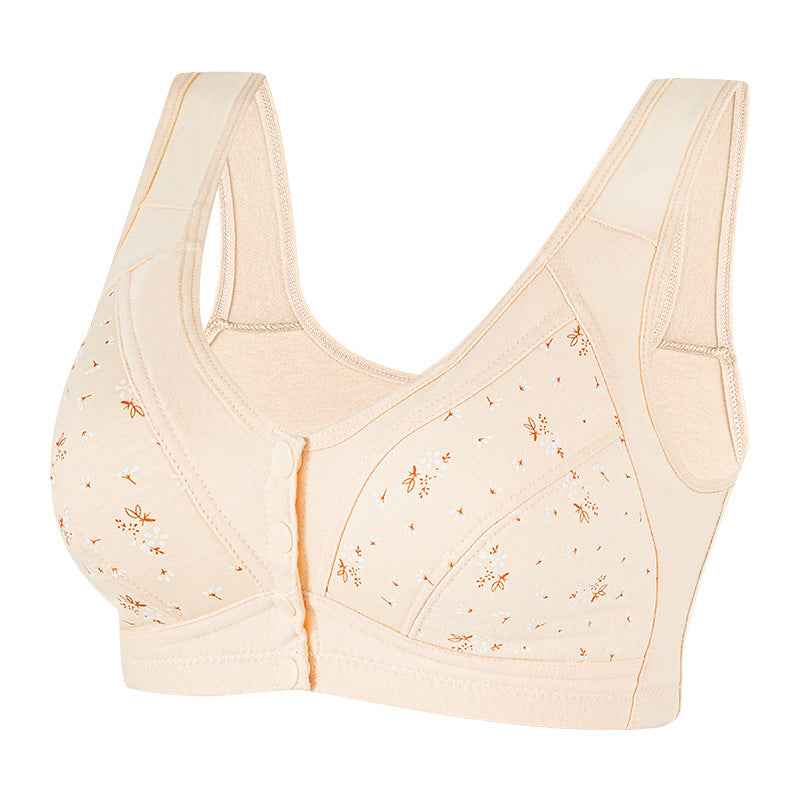 Middle-aged and elderly women's vest-style bras
