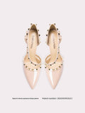 Rivet nude high heels
