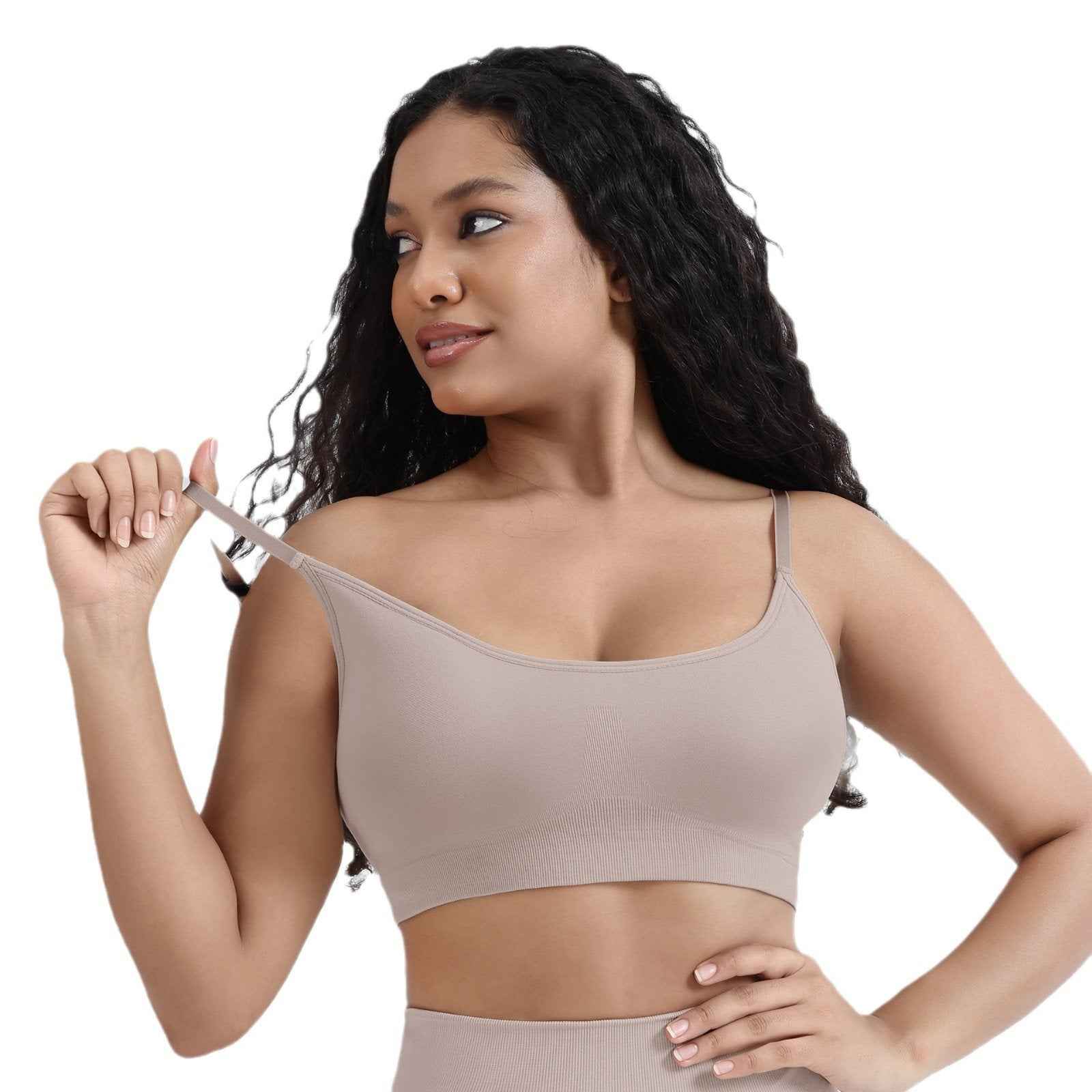 Seamless Detachable Pad Wire-Free Bra for Women