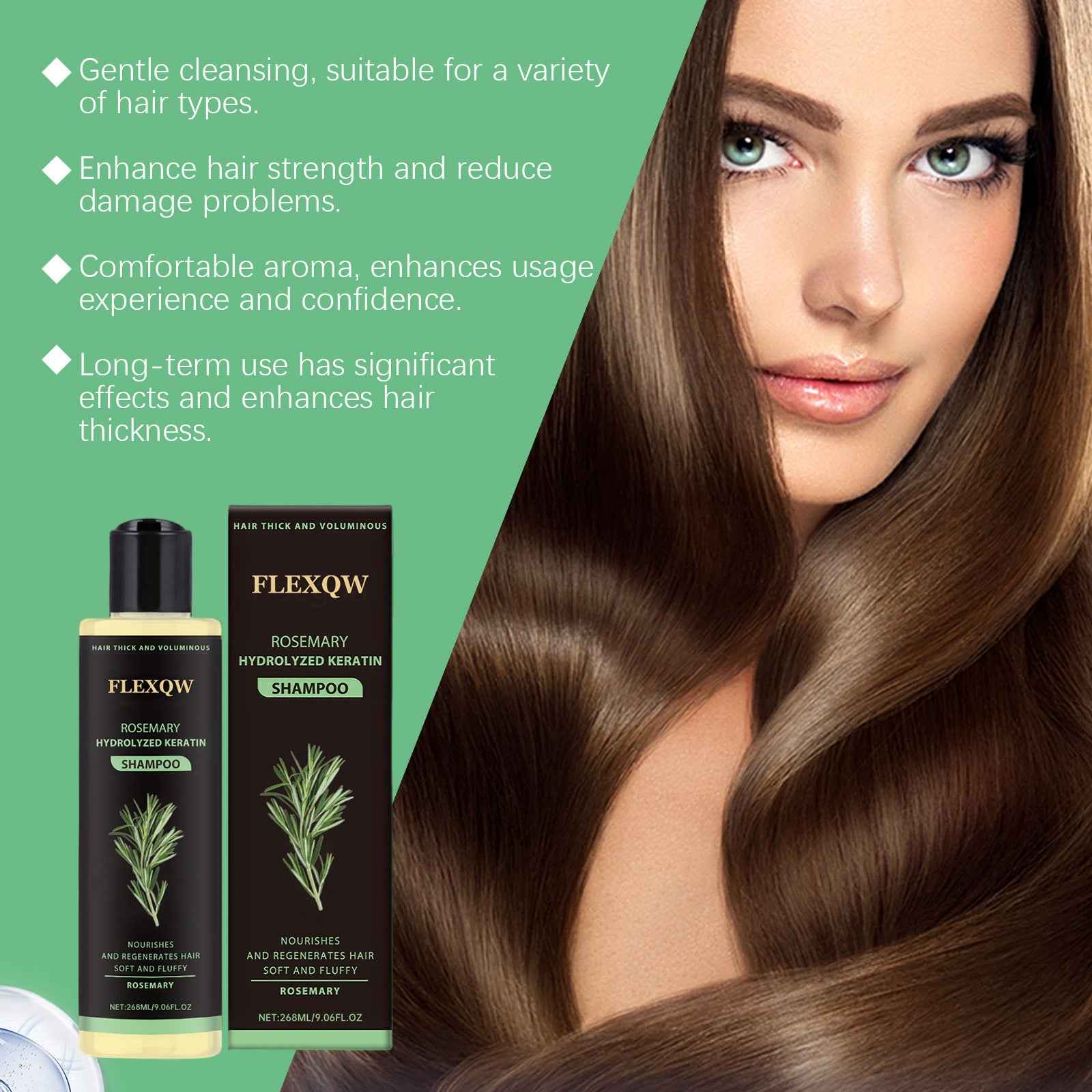 FLEXQW™ Rosemary & Hydrolyzed Keratin Shampoo