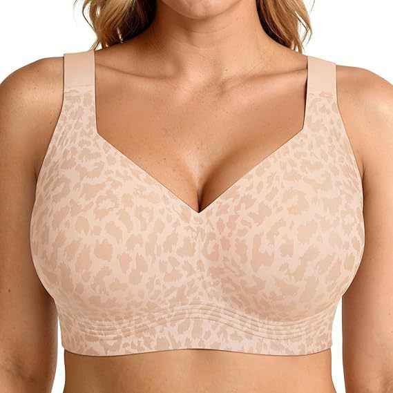 Backless Wide-Strap Bra – Wire-Free Lift for Large Bust