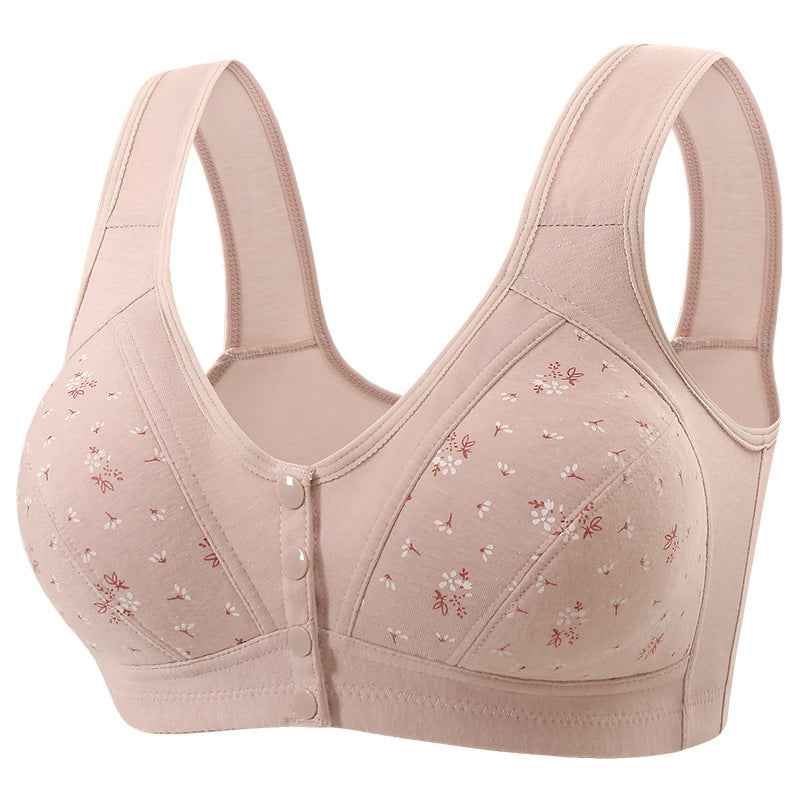Middle-aged and elderly women's vest-style bras