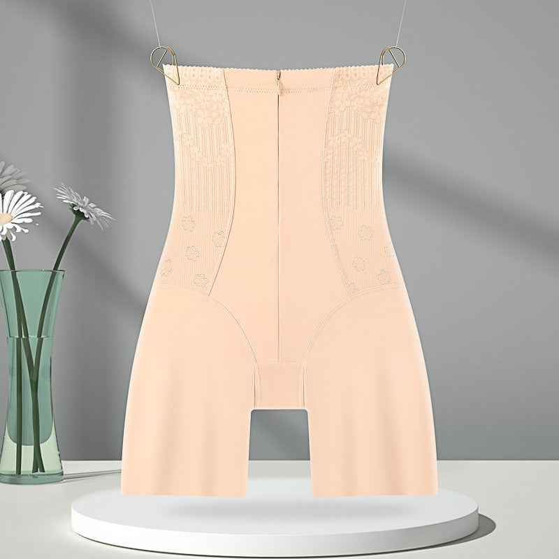 High Waist Jacquard Body-Shaping Boxer Briefs for Women