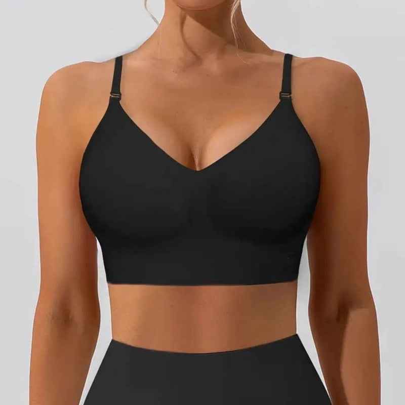 Women's U Backless Push-up Bra with Adjustable Straps
