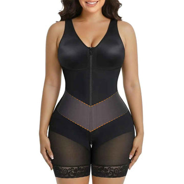 Full-Body Zip Shaper Bodysuit – Tummy Control, Butt Lift & Smoother Thighs