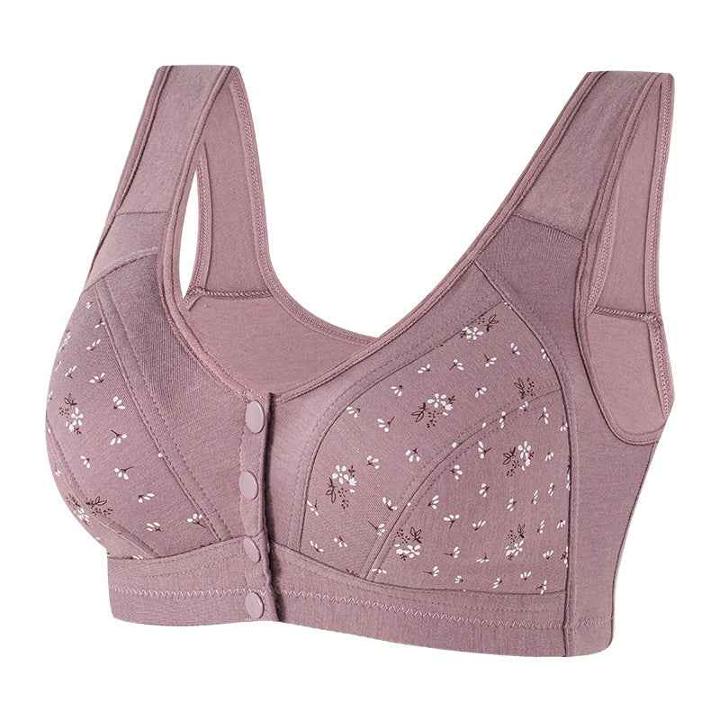 Middle-aged and elderly women's vest-style bras