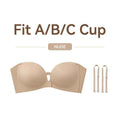 Strapless Front-Clasp Bra – Wire-Free Lift & Non-Slip Support