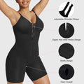 Zip-Front Sculpting Bodysuit – Tummy Control & Butt-Lift Shapewear
