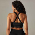 Seamless High Waist Yoga Set with Bra, Vest, and Pants