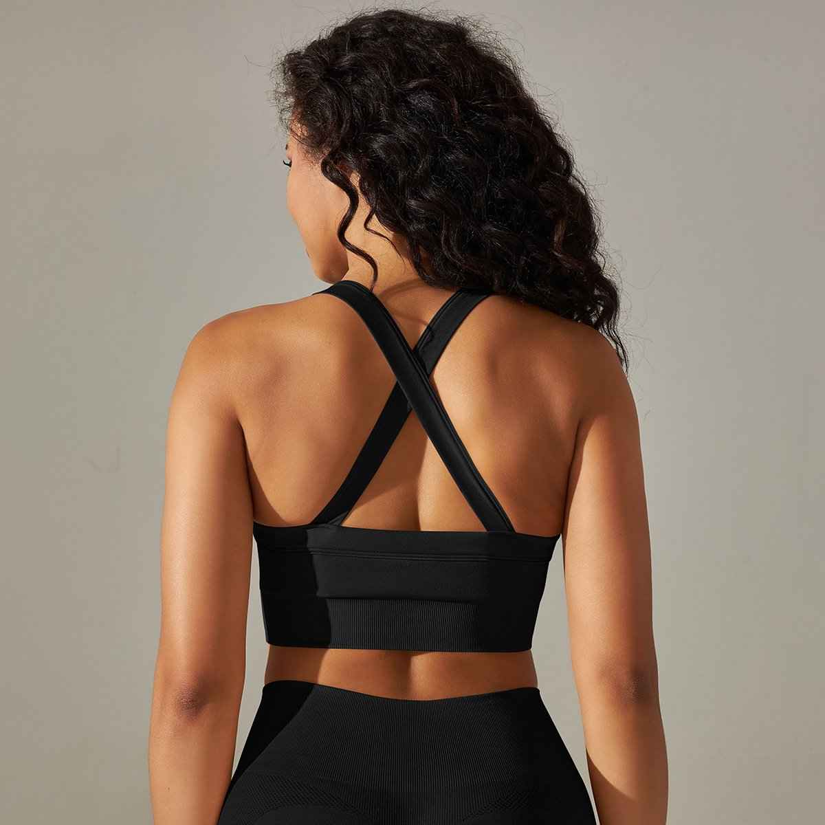 Seamless High Waist Yoga Set with Bra, Vest, and Pants