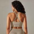 Seamless High Waist Yoga Set with Bra, Vest, and Pants