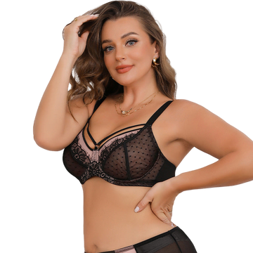 Full-cup lace lingerie