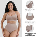 Seamless Detachable Pad Wire-Free Bra for Women