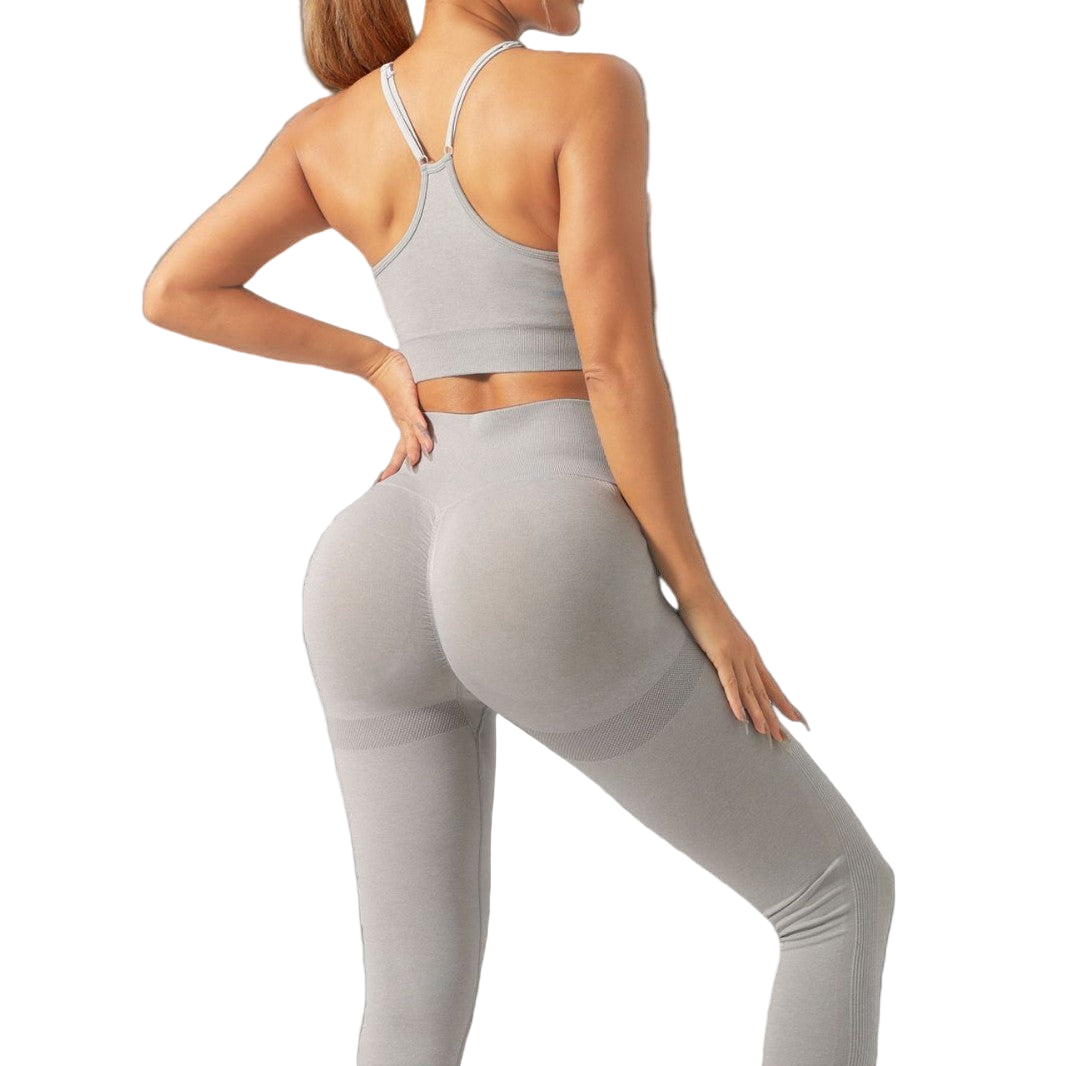 Long, high-elasticity running yoga pants set