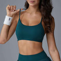 Seamless Quick-Dry Yoga Sports Bra with Y-Back Straps