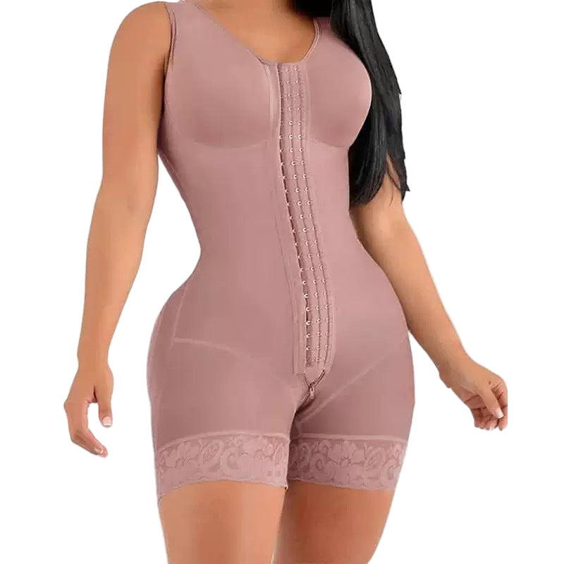 Women's Body Shaping One-Piece Garment with Zipper