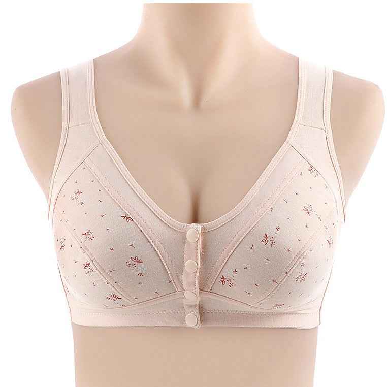 Middle-aged and elderly women's vest-style bras