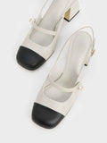 multi-color square-toe platform Mary Jane women's shoes